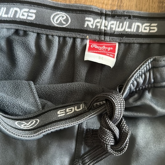 Rawlings Baseball Grey drawstring athletic pants men’s size Medium w/ pockets - Picture 9 of 14